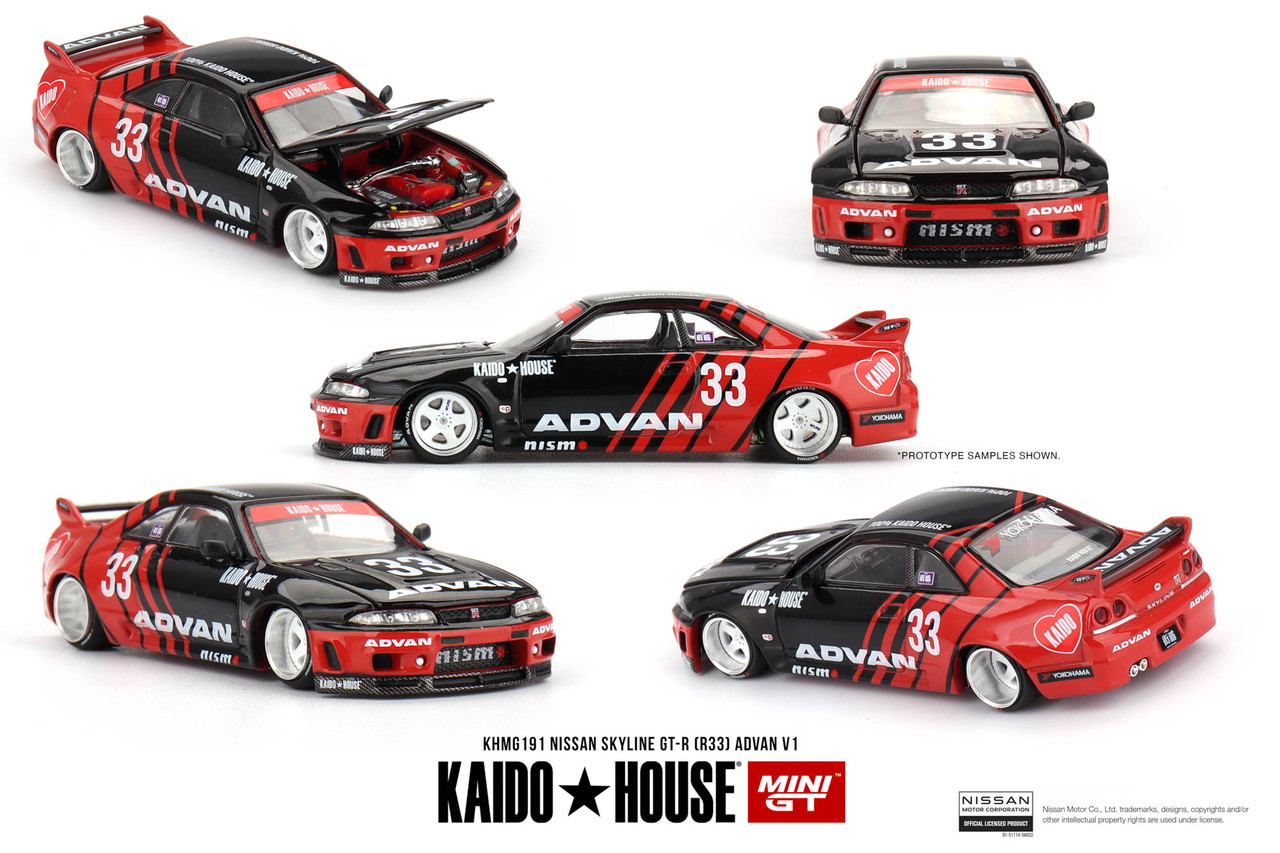 1/64 Kaido House Nissan Skyline GT-R (R33) Kaido Works ADVAN China