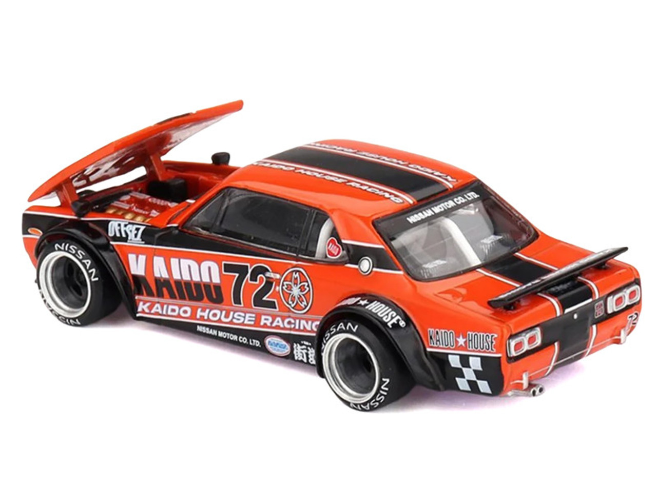 1/64 Kaido House Nissan Skyline 2000GT-R (KPGC10) Kaido Racing V1 China Edition (Orange) Diecast Car Model