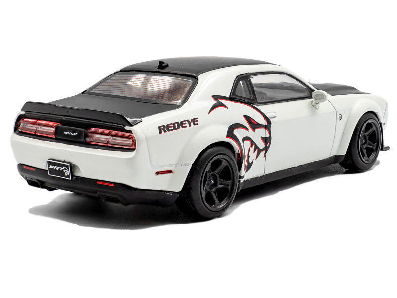 1/43 Solido 2020 Dodge Challenger SRT Hellcat Redeye Widebody Custom White Knuckle Diecast Car Model