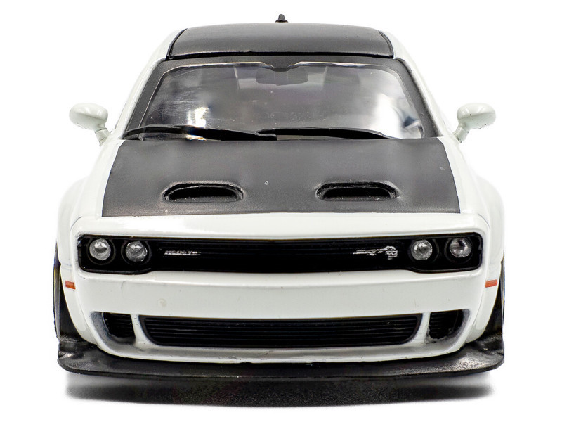 1/43 Solido 2020 Dodge Challenger SRT Hellcat Redeye Widebody Custom White Knuckle Diecast Car Model