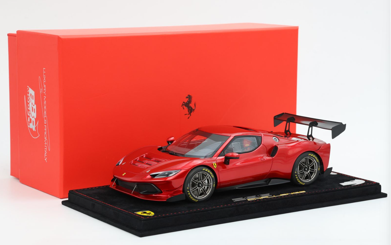 1/18 BBR Ferrari 296 Challenge (Fire Red) Car Model Limited 32 Pieces