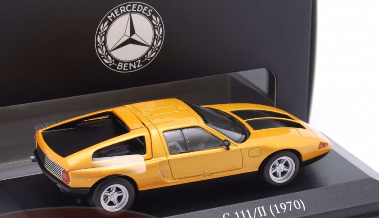 1/43 Dealer Edition 1970 Mercedes-Benz C 111/II (Orange) Car Model