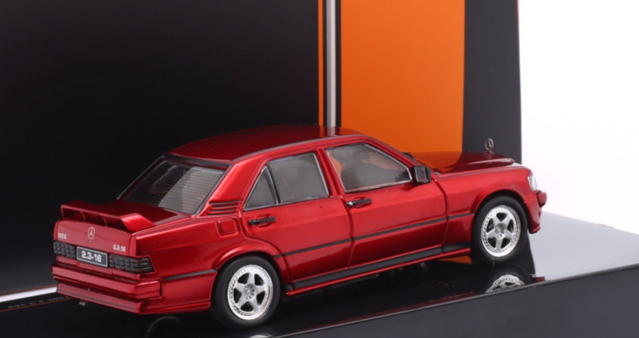 1/43 Ixo 1984 Mercedes-Benz 190E Custom (Red) Car Model