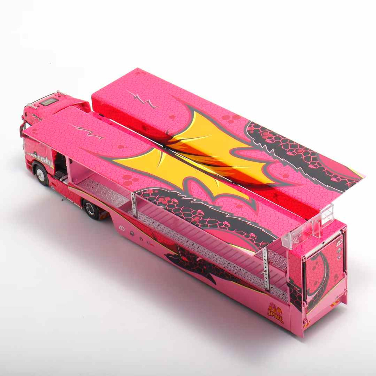ケンファイ×マックスウェル 1/64 スカニア  トランスポーター ガルフ 1/64 Kengfai & Maxwell Scania S730 V8 Double Level