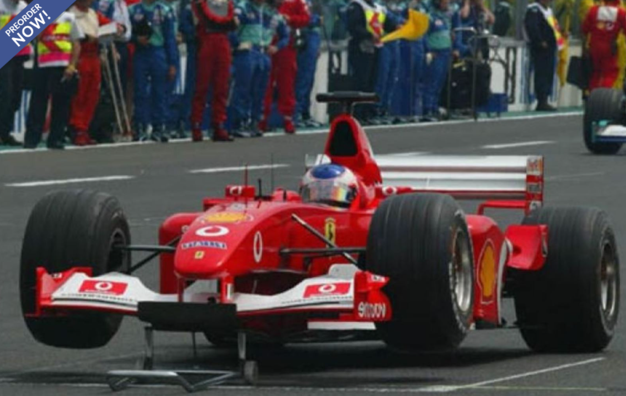 1/18 BBR 2002 Formula 1 Ferrari F2002 France GP Ruben Barrichello Car Model