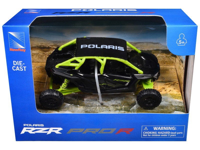 New Ray 5″ Polaris RZR Pro R (Black with Neon Green) Model