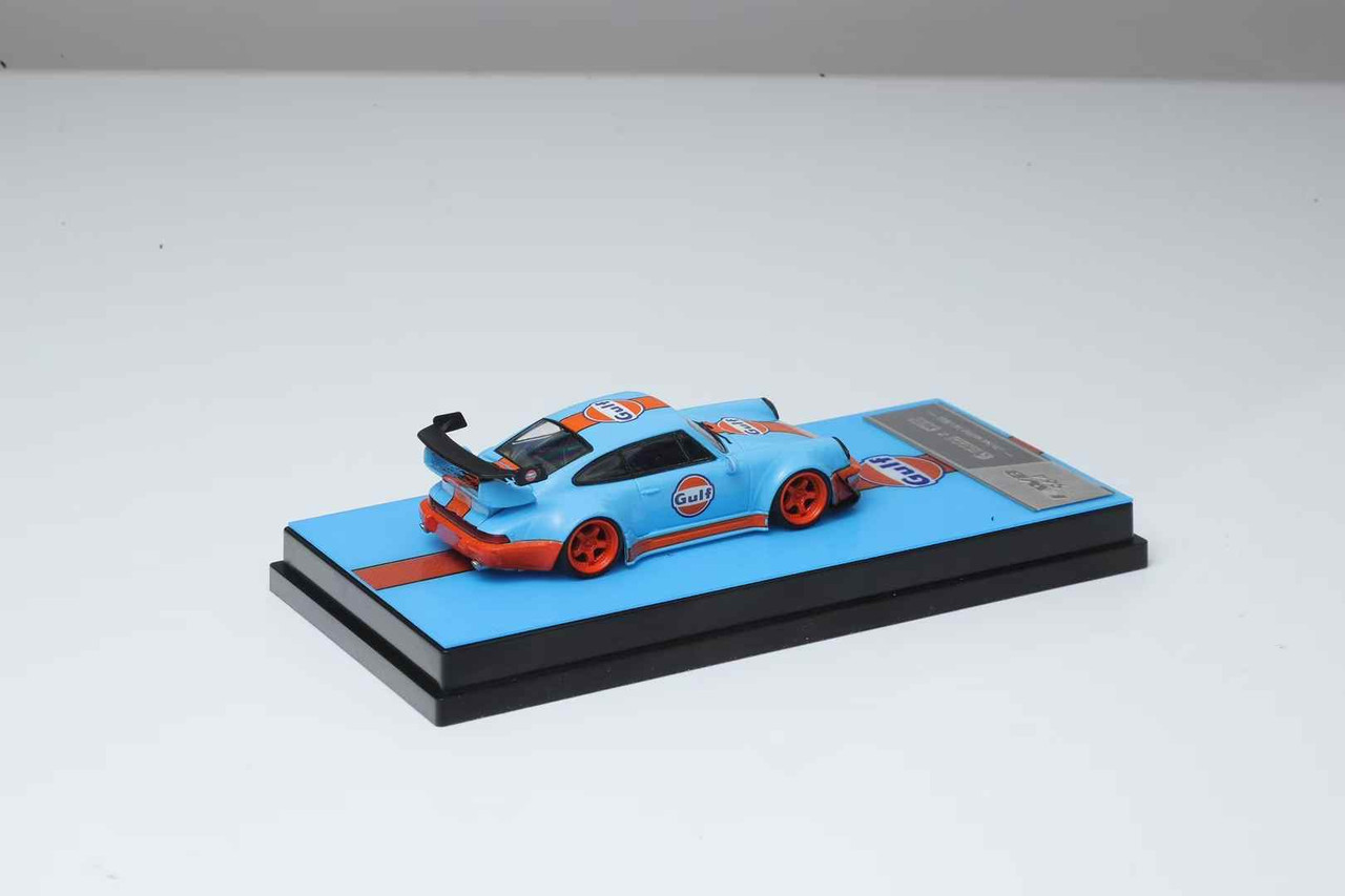 1/64 DEcode Porsche 911 993 RWB (Gulf) Diecast Car Model