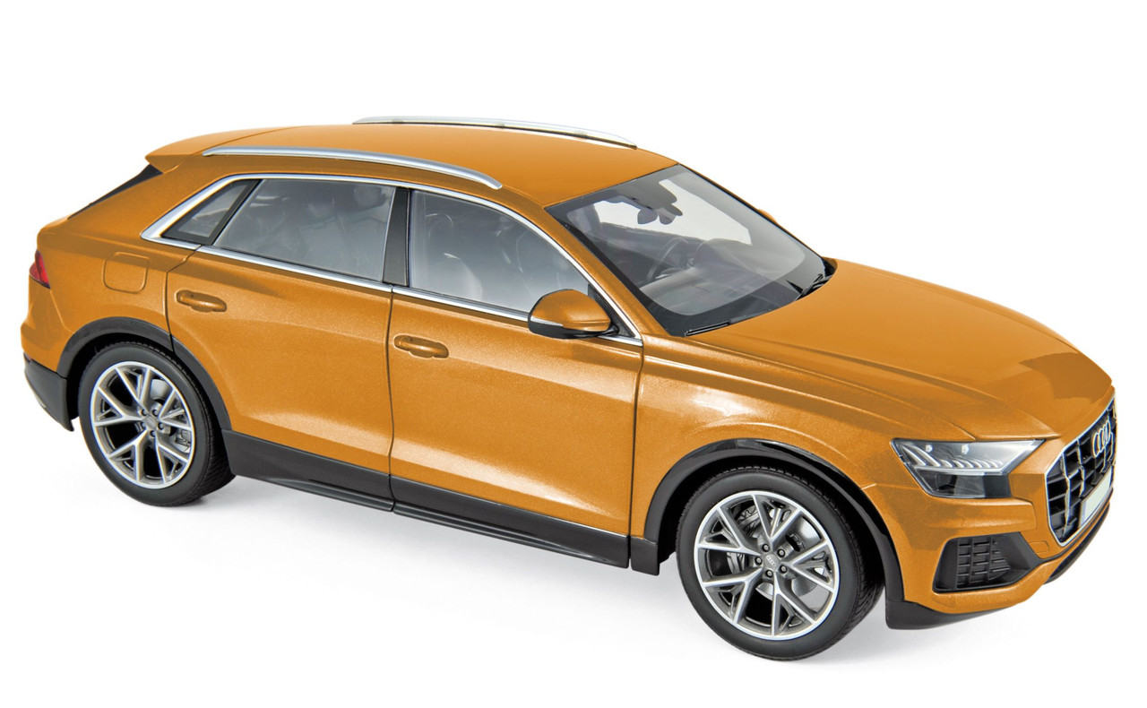 N 1/18 Norev Audi Q8 (Orange) Diecast Car Model - LIVECARMODEL.com