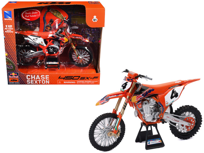 1/24 New Ray Motorcycle Red Bull KTM Factory Racing 450 SX-F #4