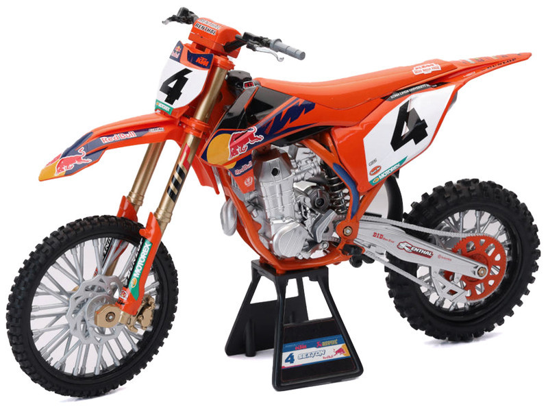 1/24 New Ray Motorcycle Red Bull KTM Factory Racing 450 SX-F #4