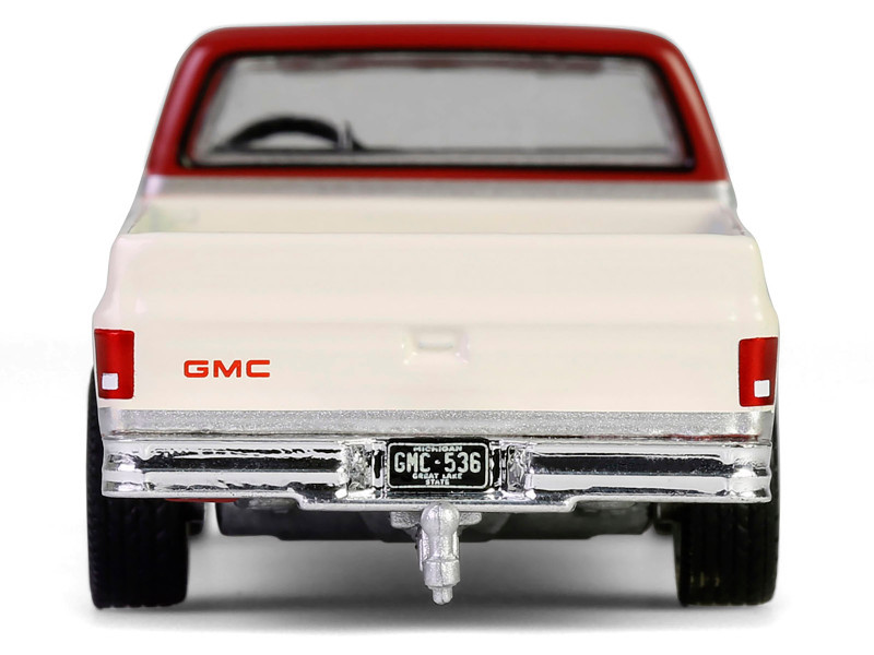 A 1981 GMC Sierra Classic K2500 Pickup Truck Beige and Dark Carmine