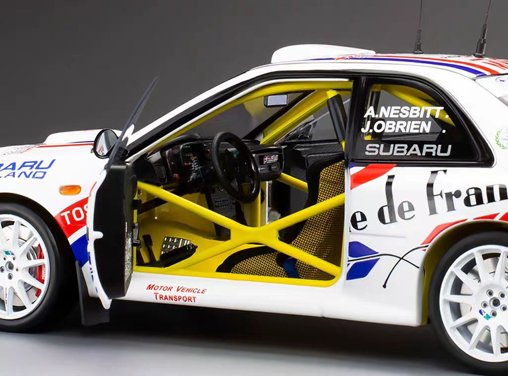 1/18 Sunstar 2002 Subaru Impreza S6 WRC '00 #12 A.Nesbitt, J.O'Brien Winner Jim Clark Memorial Rally 2002 Diecast Car Model