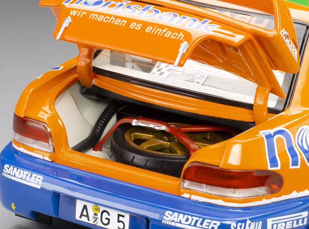 1/18 Sunstar 1999 Subaru Impreza S5 WRC '97 #1 A.Kremer, F.Berßen Winner ADAC Rallye Deutschland 1999 Diecast Car Model