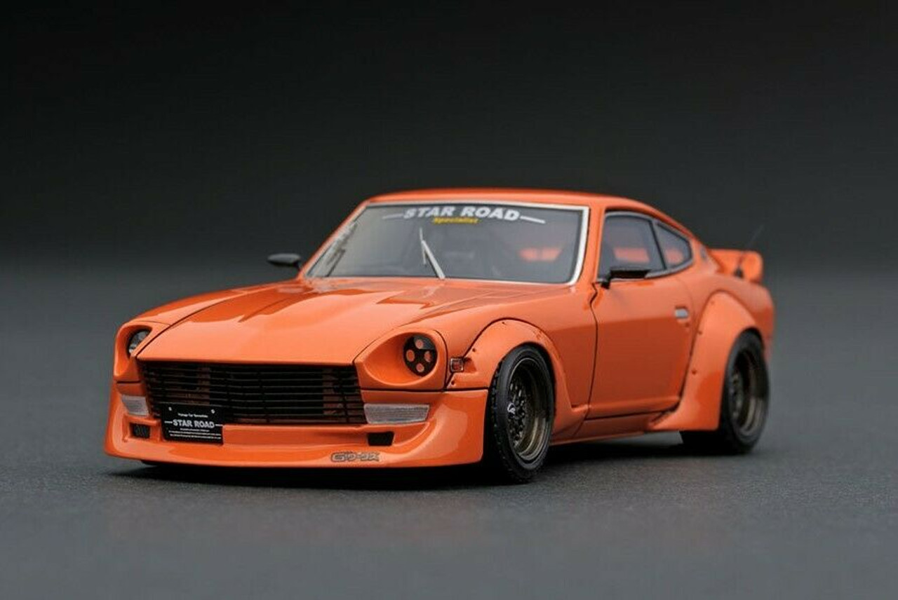 1/43 IG Ignition Model Nissan FairLady Z (S30) Star Road (Orange) Car Model