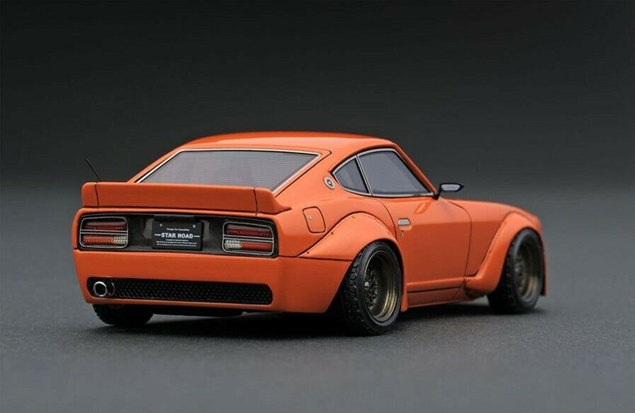 1/43 IG Ignition Model Nissan FairLady Z (S30) Star Road (Orange) Car Model