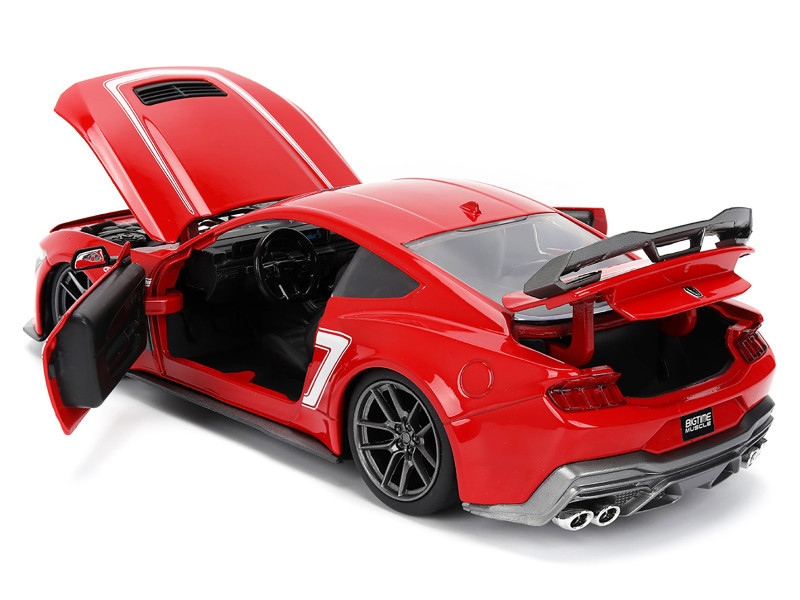 d-1 専用 2024 Ford Mustang Dark Horse #65 Red with White Graphics 