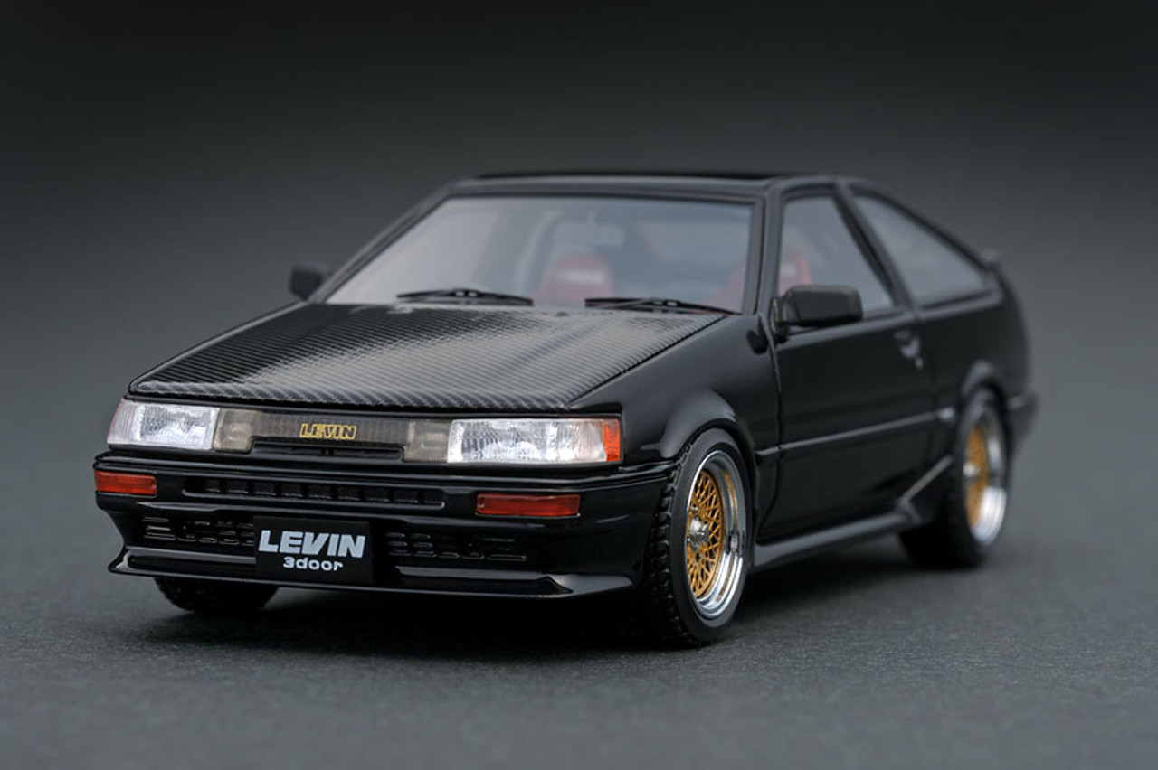 1/43 IG Ignition Model Toyota Corolla Levin (AE86) 3-Door GT Apexd (Black) Car Model