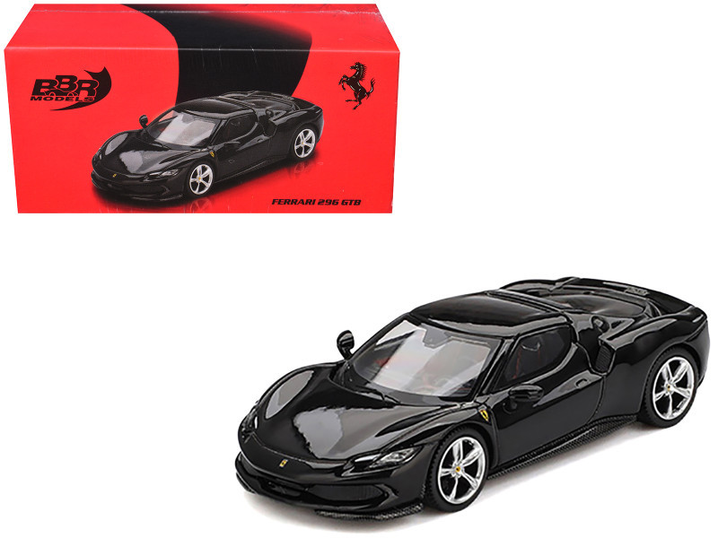 1/64 BBR Ferrari 296 GTB (Nero Daytona Black) Car Model