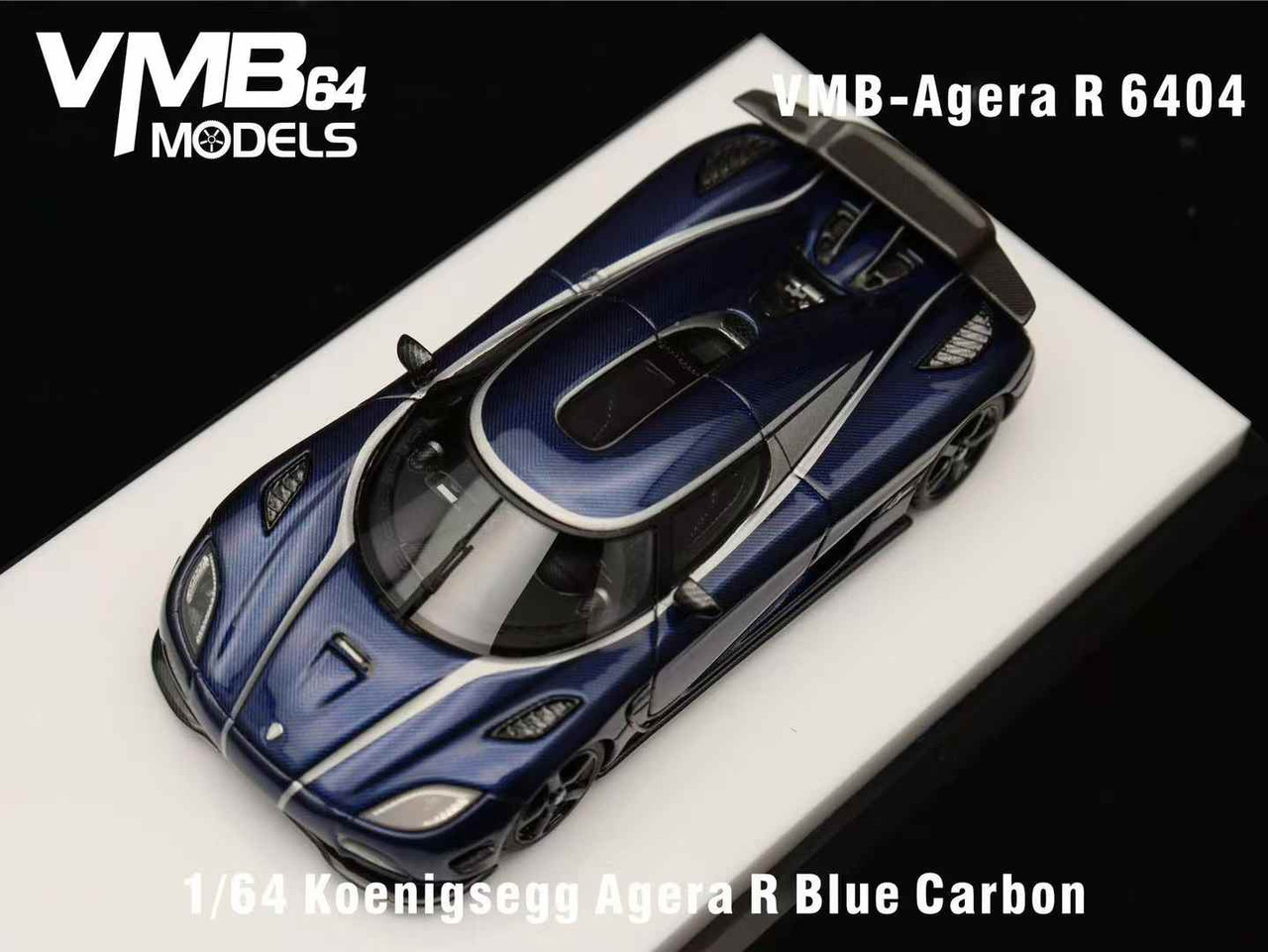 のの 1/64 VMB Koenigsegg Agera R (Blue Carbon) Car Model - LIVECARMODEL.com