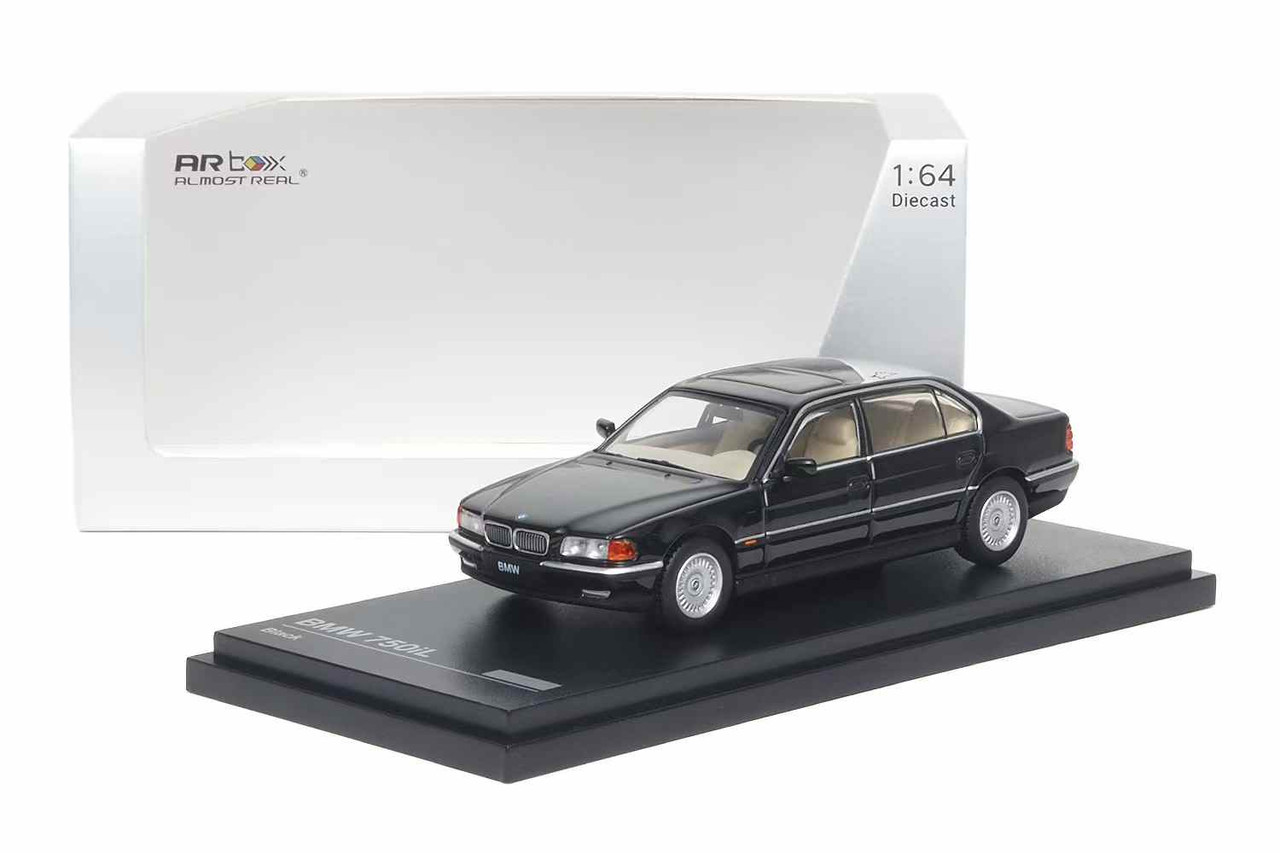1/64 BMW 750iL E38 (Black) Diecast Car Model - LIVECARMODEL.com