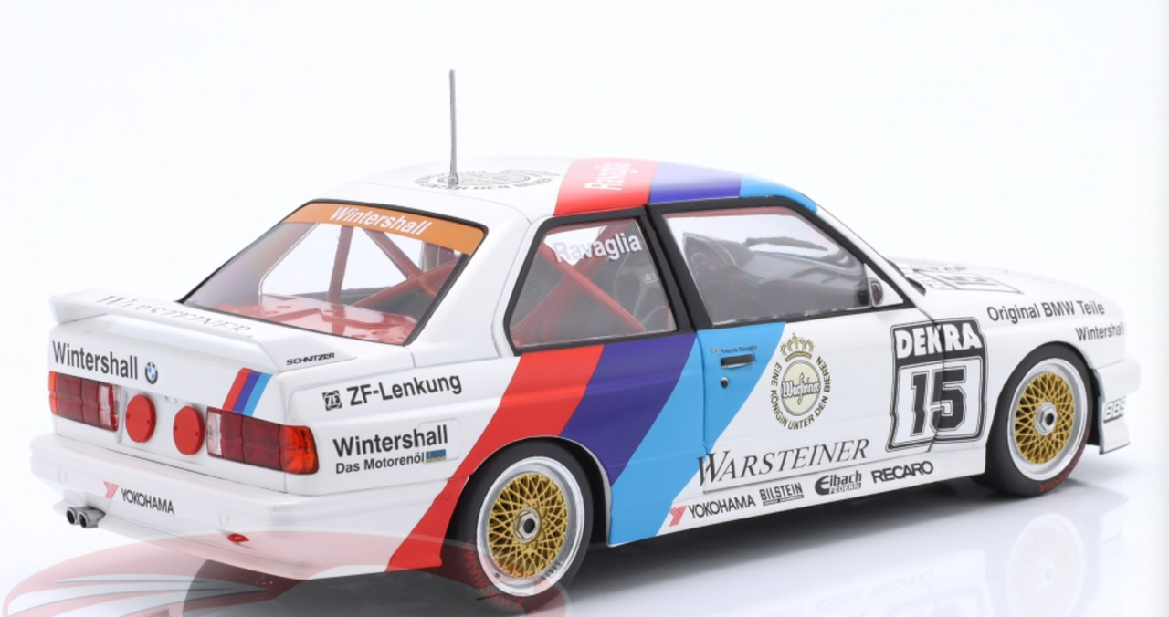 1/18 Werk83 1989 BMW M3 (E30) #15 DTM Champion BMW M Team Schnitzer Roberto Ravaglia Diecast Car Model