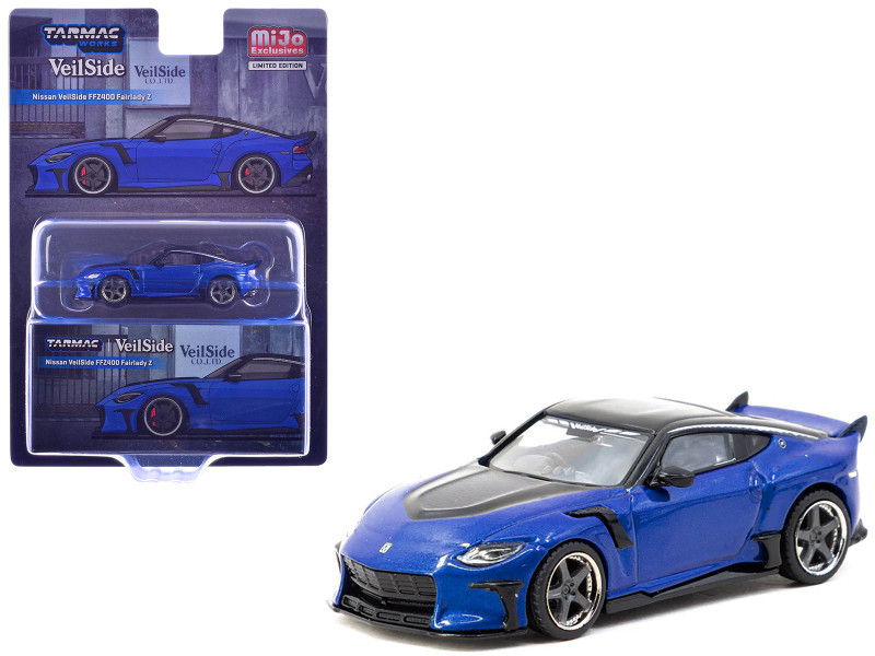 1/64 Tarmac Works Nissan VeilSide FFZ400 Fairlady Z (Blue) Diecast Car Model