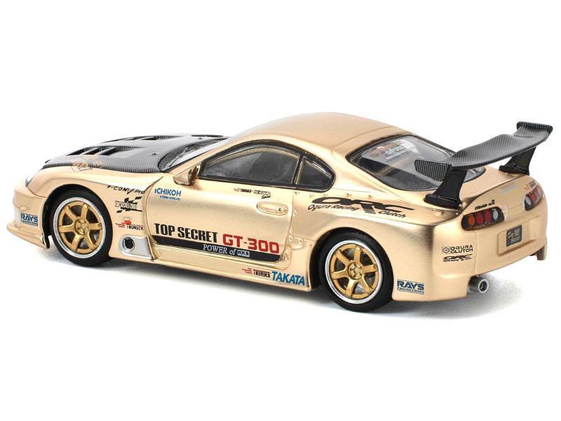1/64 Poprace Top Secret Toyota GT300 Supra (Chrome Gold) Diecast