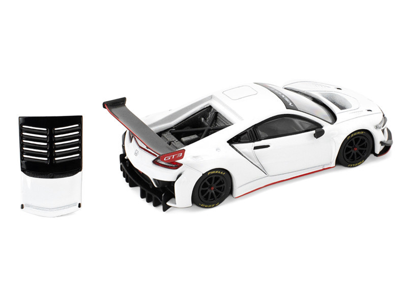 1/64 Poprace Top Honda NSX GT3 EVO22 (White) Diecast Car Model