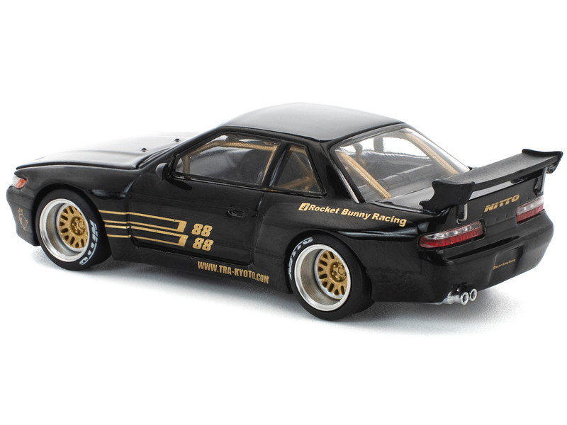 ♥Ｓ♥ 1/64 Poprace Pandem Nissan Silvia S13 (Black) Diecast Car Model
