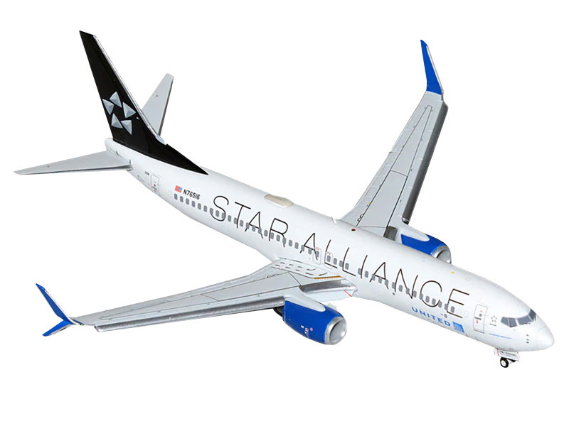 Boeing 737-800 Commercial Aircraft with Flaps Down 
