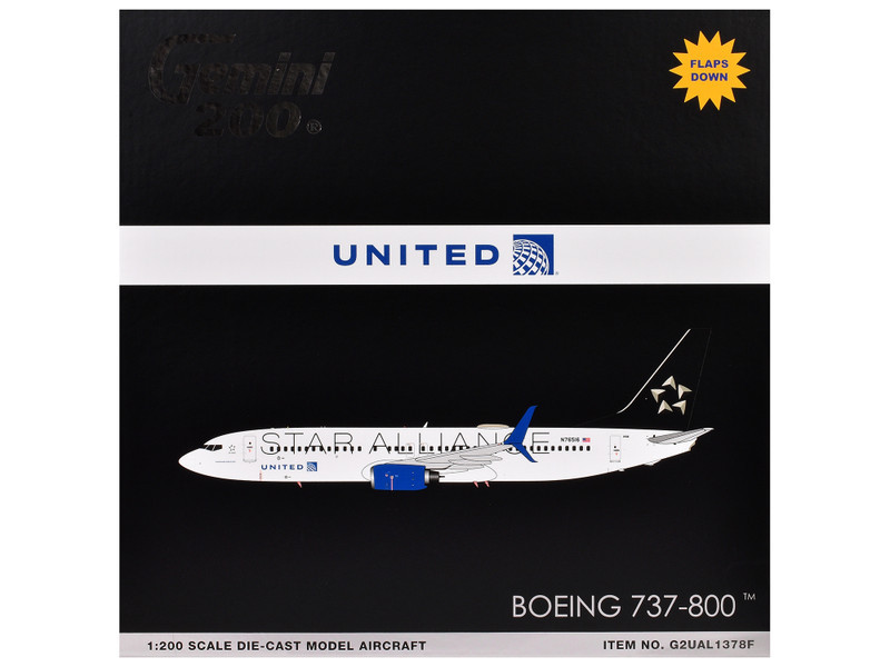 Boeing 737-800 Commercial Aircraft with Flaps Down 