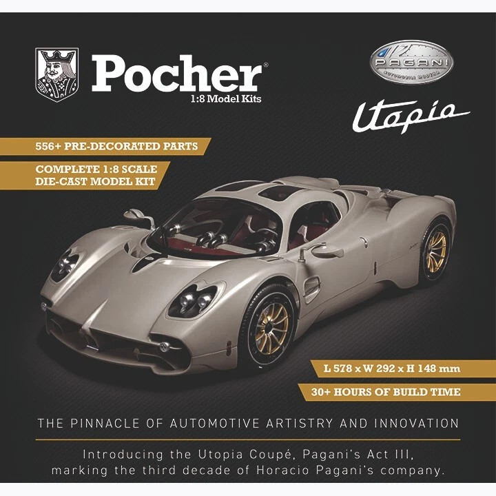 1/8 Pocher Pagani Utopia (Renaissance Grey) Model Kit
