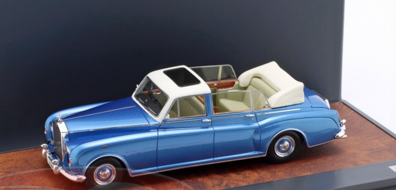1/43 Matric 1975 Rolls Royce Phantom VI Landaulette HRH Princess Nora (Blue Metallic) Car Model