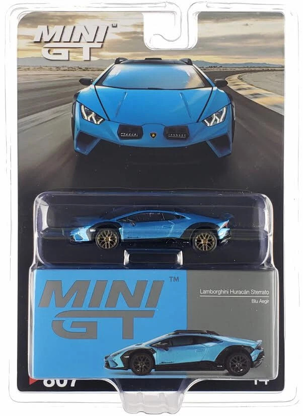 CHASE CAR 1/64 Mini GT Lamborghini Huracán Sterrato (Blu Aegir