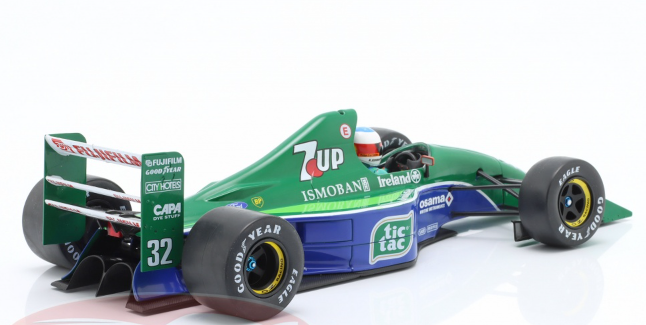 1/18 Werk83 1991 Formula 1 Michael Schumacher Jordan 191 #32 1st GP Race Belgian GP Diecast Car Model