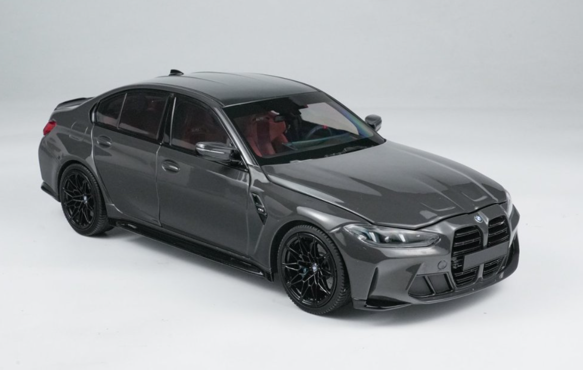 1/18 Minichamps 2024 BMW M3 G80 (Grey Metallic) Diecast Car Model