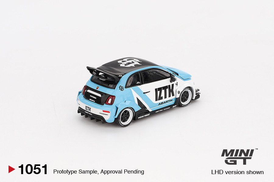 1/64 Mini GT Fiat Abarth 595 LB-WORKS x Abas Works IZTK (Blue