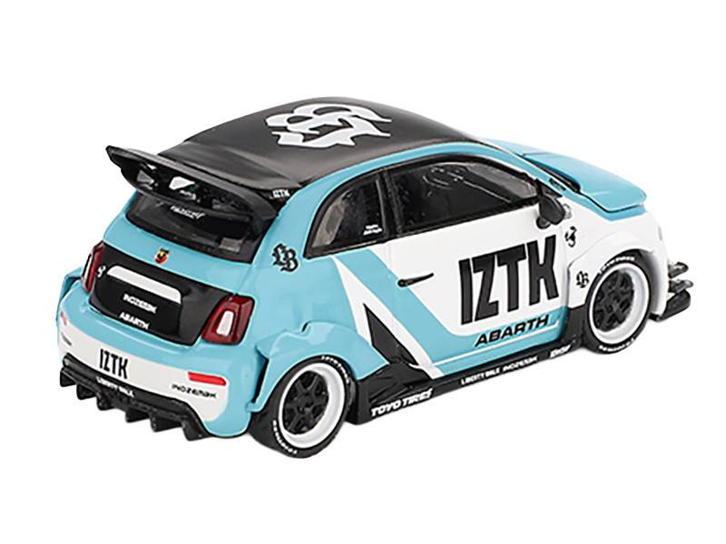 1/64 Mini GT Fiat Abarth 595 LB-WORKS x Abas Works IZTK (Blue
