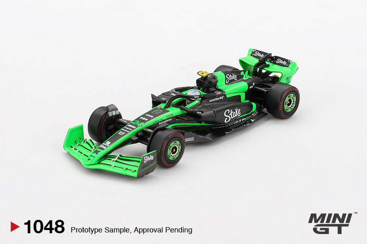 1/64 Mini GT 2024 Formula 1 Kick Sauber C44 #24 Guanyu Zhou Diecast Car Model
