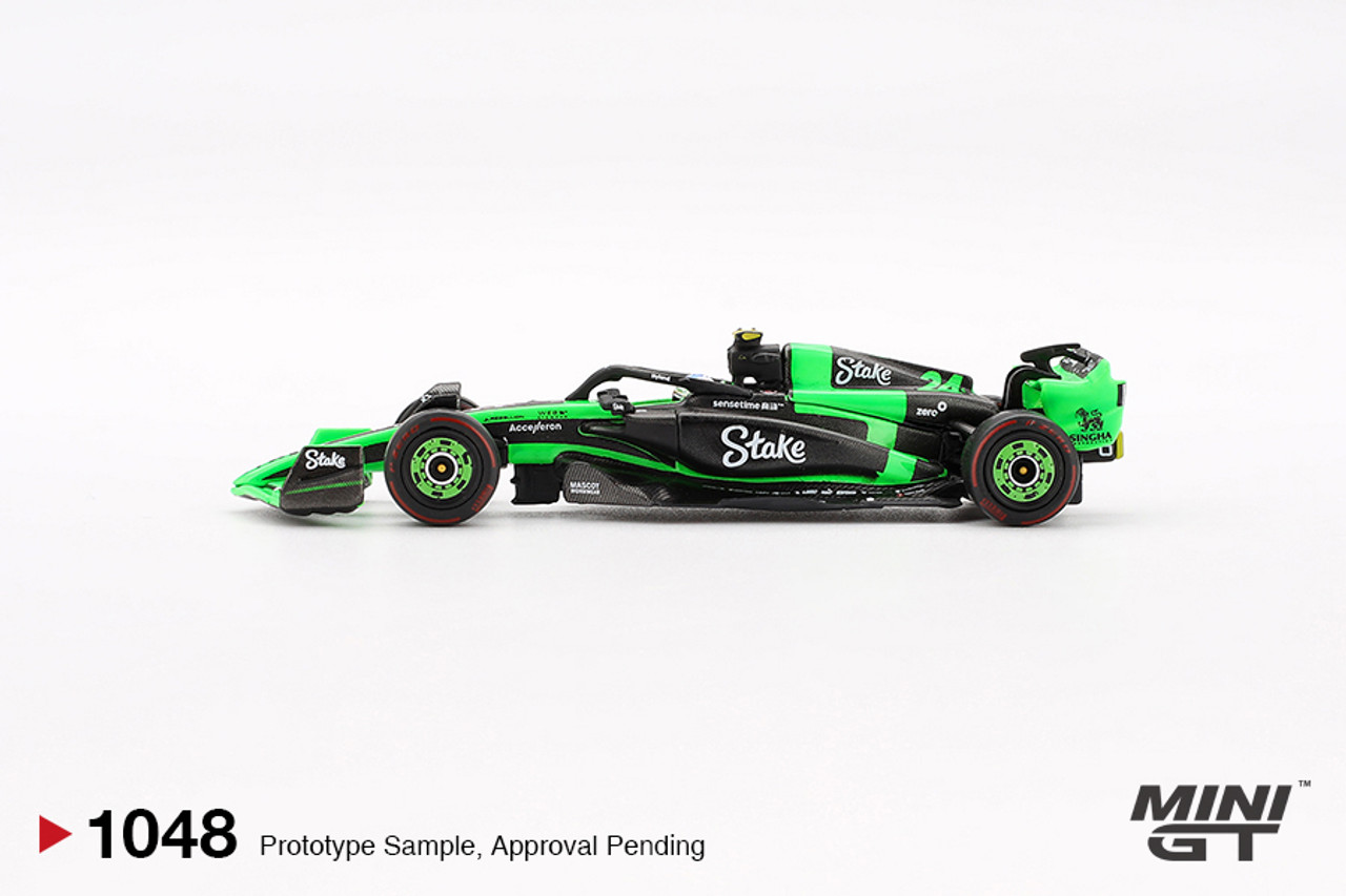 1/64 Mini GT 2024 Formula 1 Kick Sauber C44 #24 Guanyu Zhou Diecast Car Model