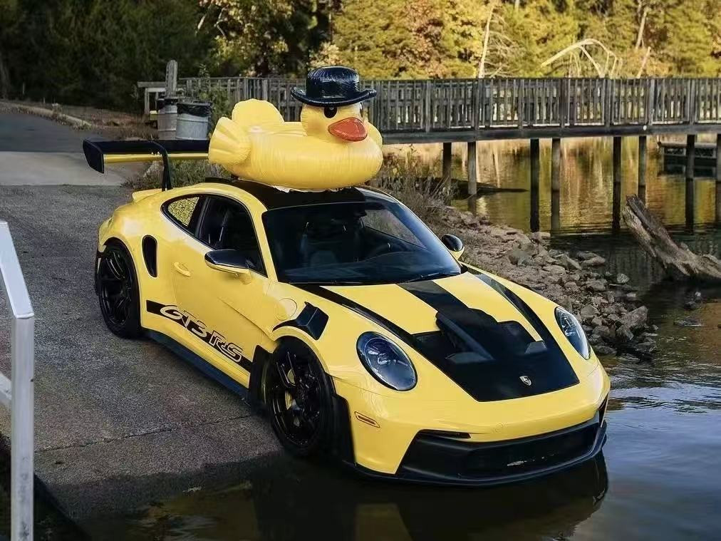 1/64 HH Model Porsche 911 992 GT3 RS (Yellow Duck) Car Model