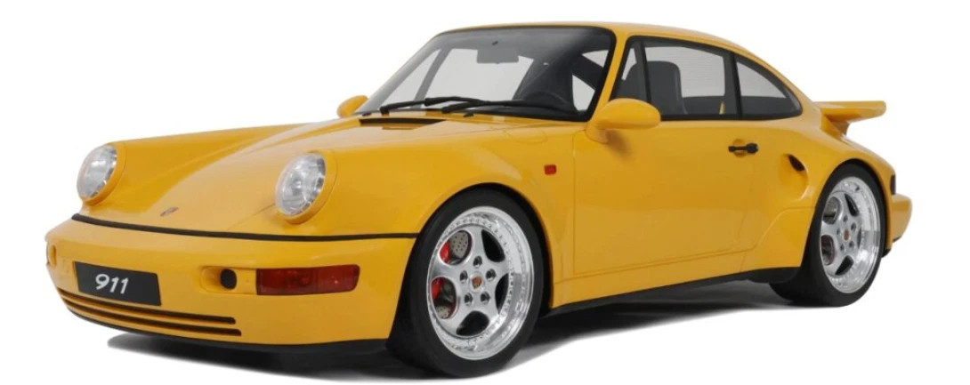 @G様 1/8 GT Spirit 1994 Porsche 911 964 Turbo S (Yellow) Car Model