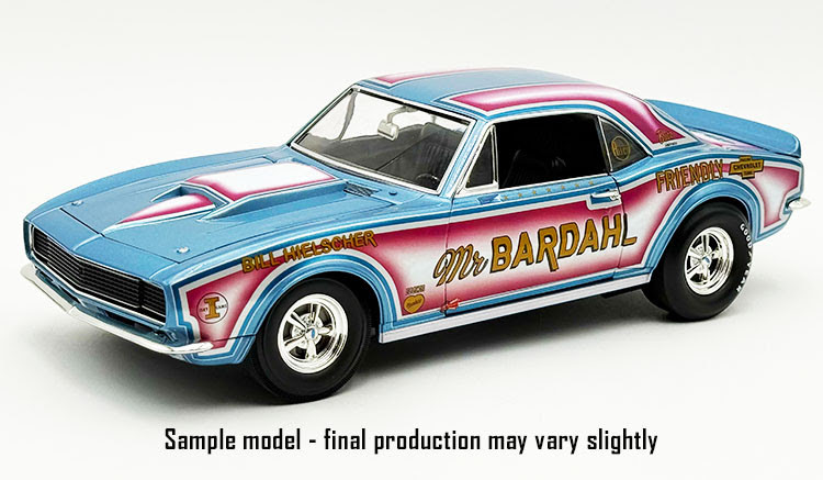 1/18 ACME 1967 Chevrolet Camaro Mr. Bardahl Drag Diecast Car Model