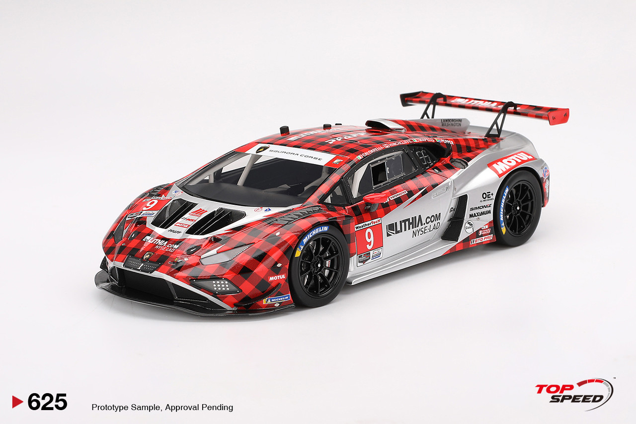 にー 1/18 Top Speed 2025 Lamborghini Huracan GT3 EVO2 #9 Pfaff