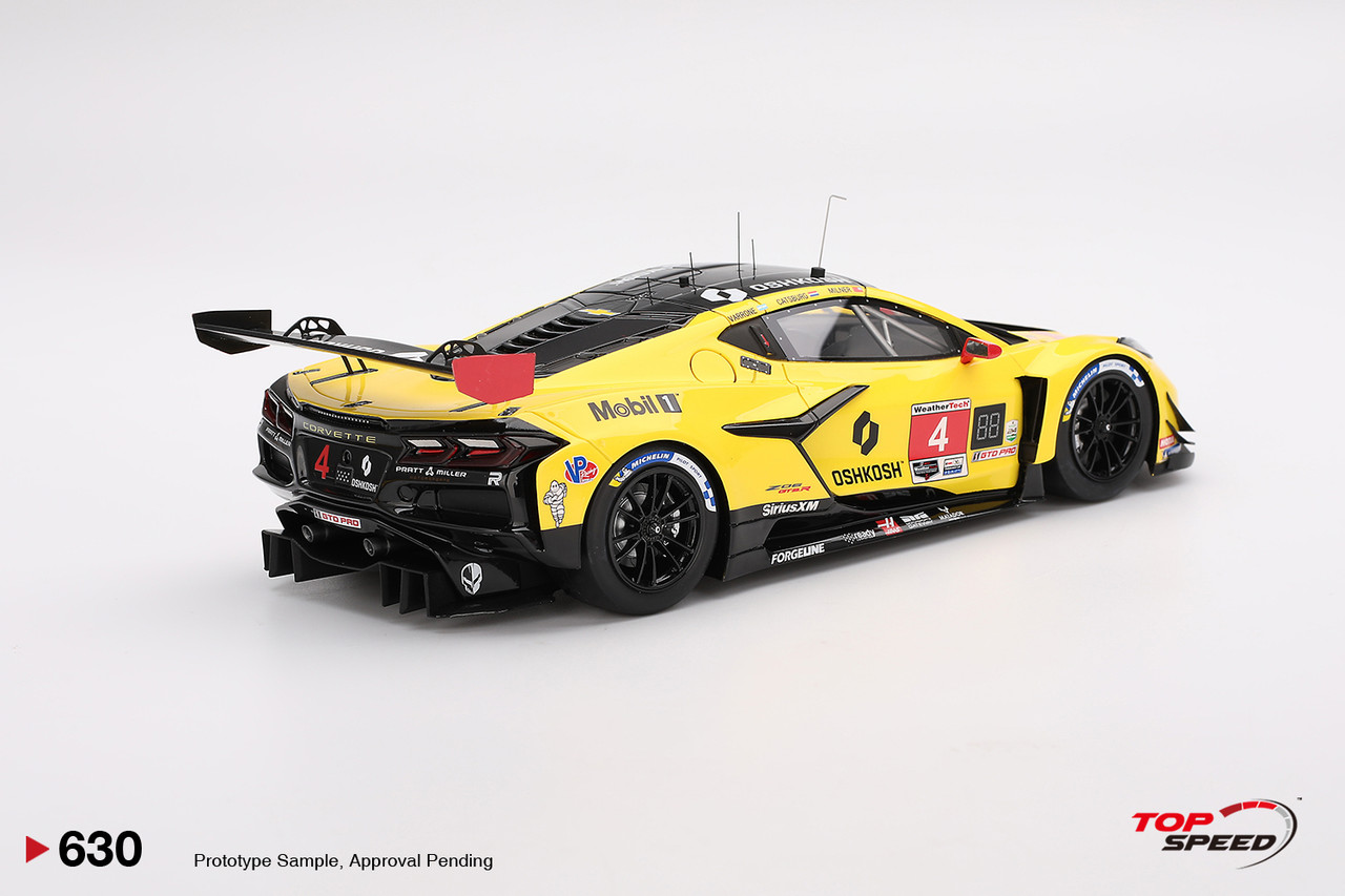フィギュア 1/18 Top Speed 2025 Chevrolet Corvette Z06 GT3.R #4 Corvette