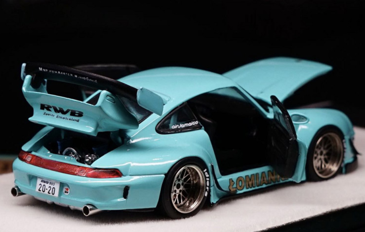 1/64 PGM Porsche RWB 964 (Blue) Diecast Car Model