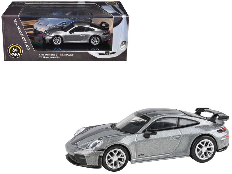1/64 Paragon 2025 Porsche 911 GT3 (992.2) (Silver) Diecast Car