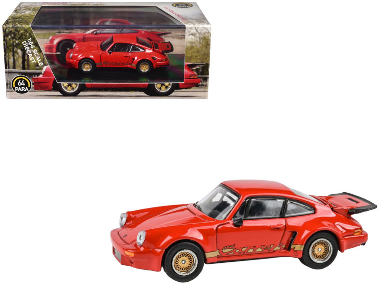 1/64 Paragon 1975 Porsche 911 Carrera RSR 3.0 (Guards Red) Diecast Car Model