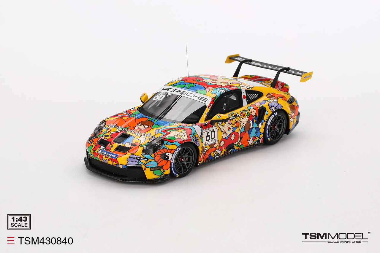 1/43 TSM 2024 Porsche 911 GT3 Cup #60 BINGO RACING Reimei ITOU 2024 Porsche Carrera Cup Japan Pro Class Car Model
