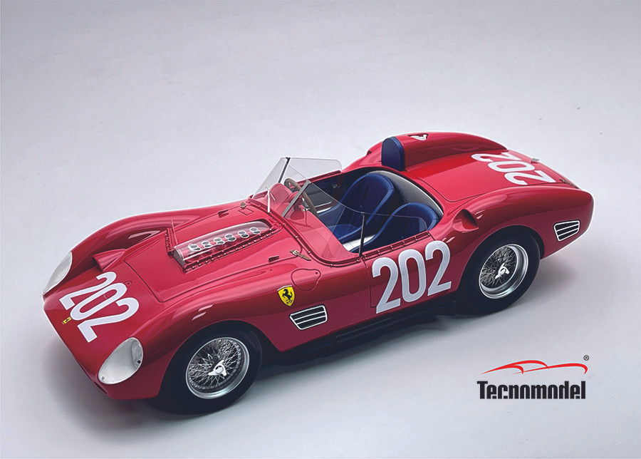 1/18 Tecnomodel Ferrari 250 TR59-60 Targa Florio 1960 Car #202 DNF